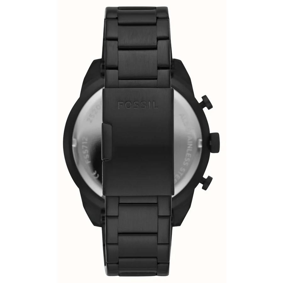 Fossil Мужские кварцевые часы Brownson из нержавеющей стали с хронографом, деловой стиль, FS5712