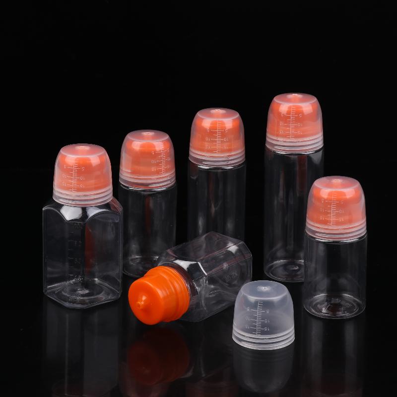 1 шт. Круглые и квадратные многоразовые пластиковые бутылки с дозатором с градуировкой – для салатной заправки, масел для барбекю и приправ