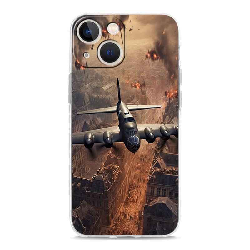 Чехол для iPhone 17 Чехлы iPhone Air 16 15 12 13 14 Pro Max 7 8 Plus 16Pro iPhone11 Чехол Самолет Самолет крутой