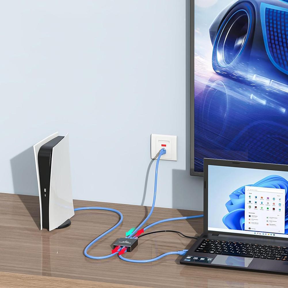 Гигабитный Ethernet-разветвитель от 1 до 2/1 до 3/ 1 до 4 с USB-кабелем питания, LAN-разветвитель 1000 Мбит/с, разветвитель RJ45 для кабеля Cat5/5e/6/7/8