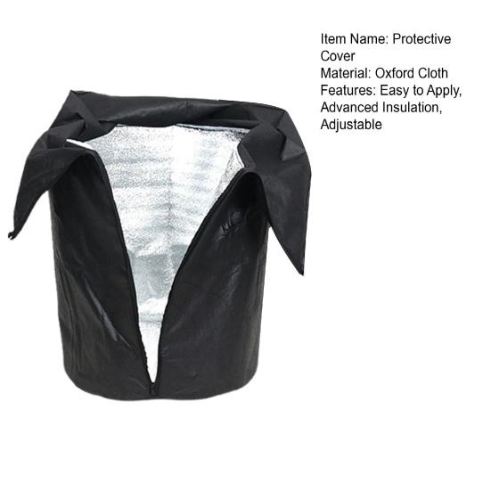 Insulation Cover for Plant Pot Winter Plant Protection Bag Anti-Frost Plant Cover with Zipper Drawstring for Potted Plants Fruit Trees Shrubs