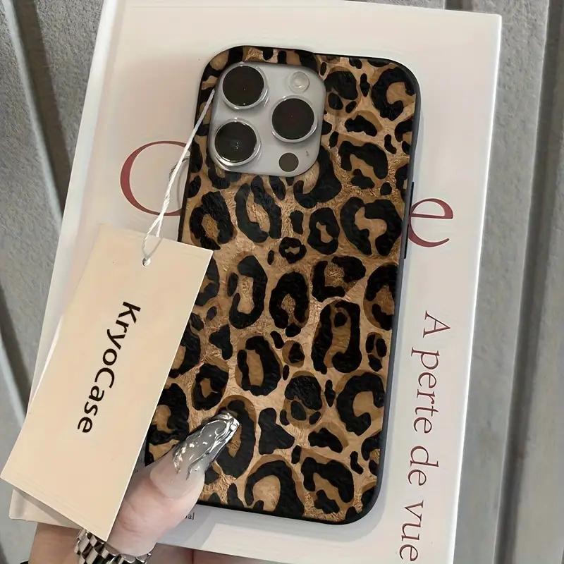 Реалистичный дизайн леопардового принта Мягкий чехол для телефона для iPhone 17 16 15 14 Plus 13 12 11 Pro Max 7 8 SE2 16E 17 Air Ударопрочный чехол