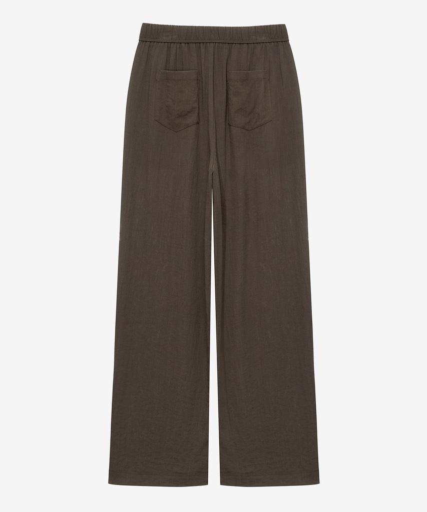 MIND BRIDGE WOMEN [W] Linen Wide Full Elastic Waist Pants - 2 Colors