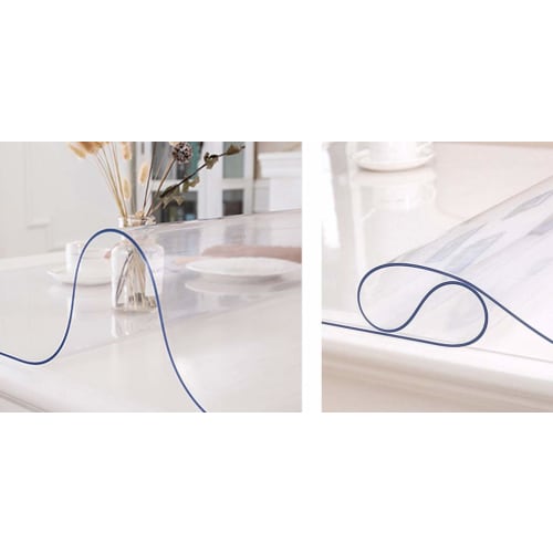 Прозрачный ПВХ коврик для стола YAHUO, Скатерть, Виниловый коврик для стола, Накладка на стол, Ширина 40-180 см, Толщина 1 мм, Многофункциональный, Водоотталкивающий, Термостойкий