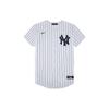 Striped Logo Print Single-Breasted Seasonal Breathable Lightweight V-Neck Short Sleeve Kids Tops White DZ3685-100