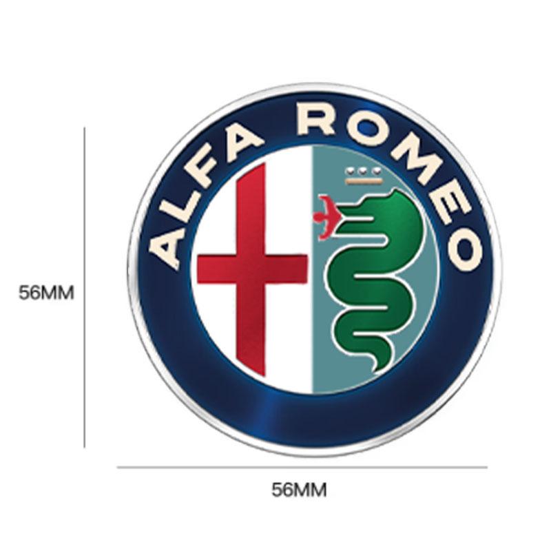 56mm Car exterior decoration wheel hub patch cover Badge Logo For Alfa Romeo giulia stelvio giulietta 159 147 156 166 Accessorie