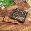 1PC Pcs Splicing Solid Wood Flooring, Solid Splicing Terrace Tiles, Quick Splicing DIY Terrace Deck Garden, Poolside Flooring