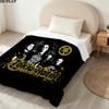 1PC Tokio Hotel Patterned Flannel Blanket Suitable For All Seasons For Home Decor Warmth And Comfort Gifts Holiday Present