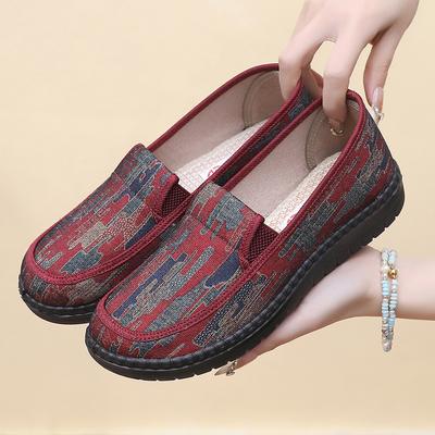 Женские повседневные мягкие холщовые мокасины, удобная обувь для вождения, легкая нескользящая модельная обувь для женщин, дышащая рабочая обувь на плоской подошве с низким верхом