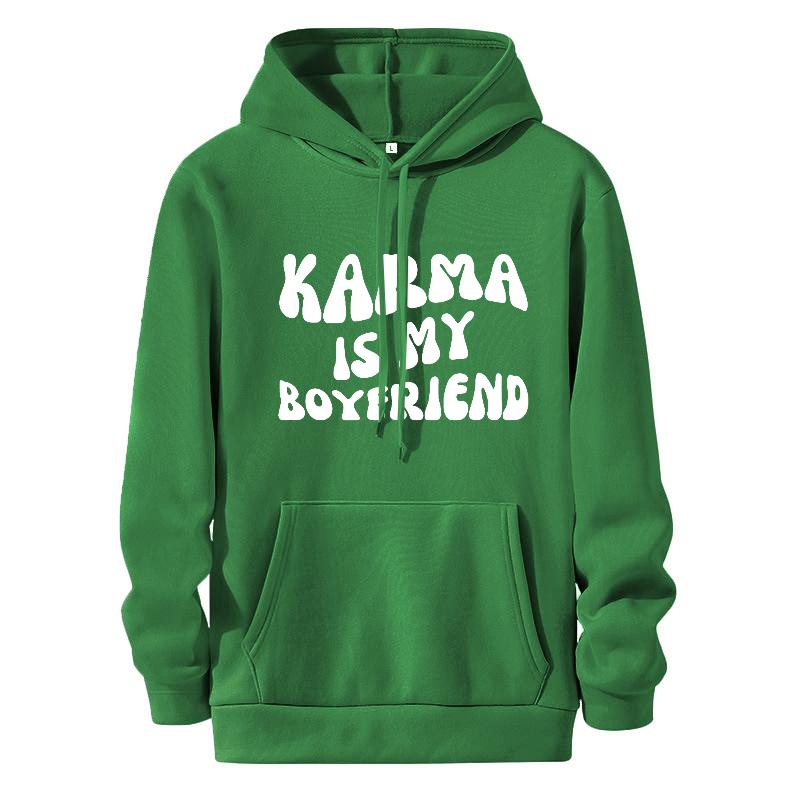 Karma Is My Boyfriend Hoodie Midnights Inspired Hooded Sweatshirt Meet Me At Midnight Lyric Hodoies Kawaii Harajuku Tops