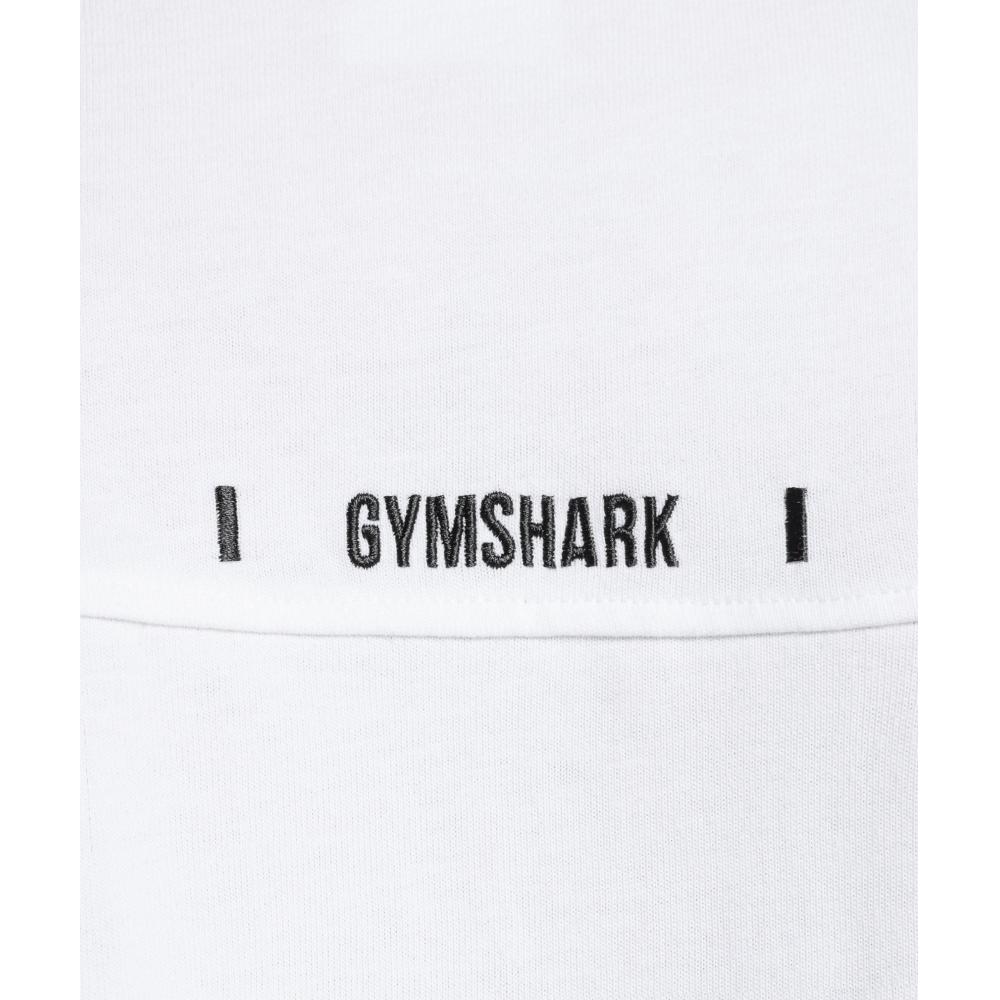 Gymshark Футболка свободного кроя Rest Day Essentials белая A2b5s Wb57