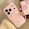 Розовый чехол для телефона с бантом, подходящий для iPhone 16, iPhone 17 и iPhone 17 Pro Max