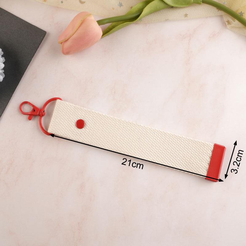 New Fashion Cotton Keychain Lanyard Car Keys Canvas Strap Keyring Schoolbag Backpack Pendent Key Chain Wrist Straps