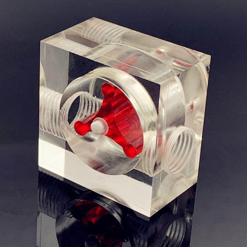 For PC Water Cooling Easy Install 2 Way G1/4 Thread PC Flow Meter Flow Meter Office Measuring Tools