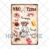 Barbecue Food Hot Dog BBQ Signs Retro Metal Plaque Cafe Bar Pub Signboard Wall Decorative Posters Plate Home Decor 20X30CM