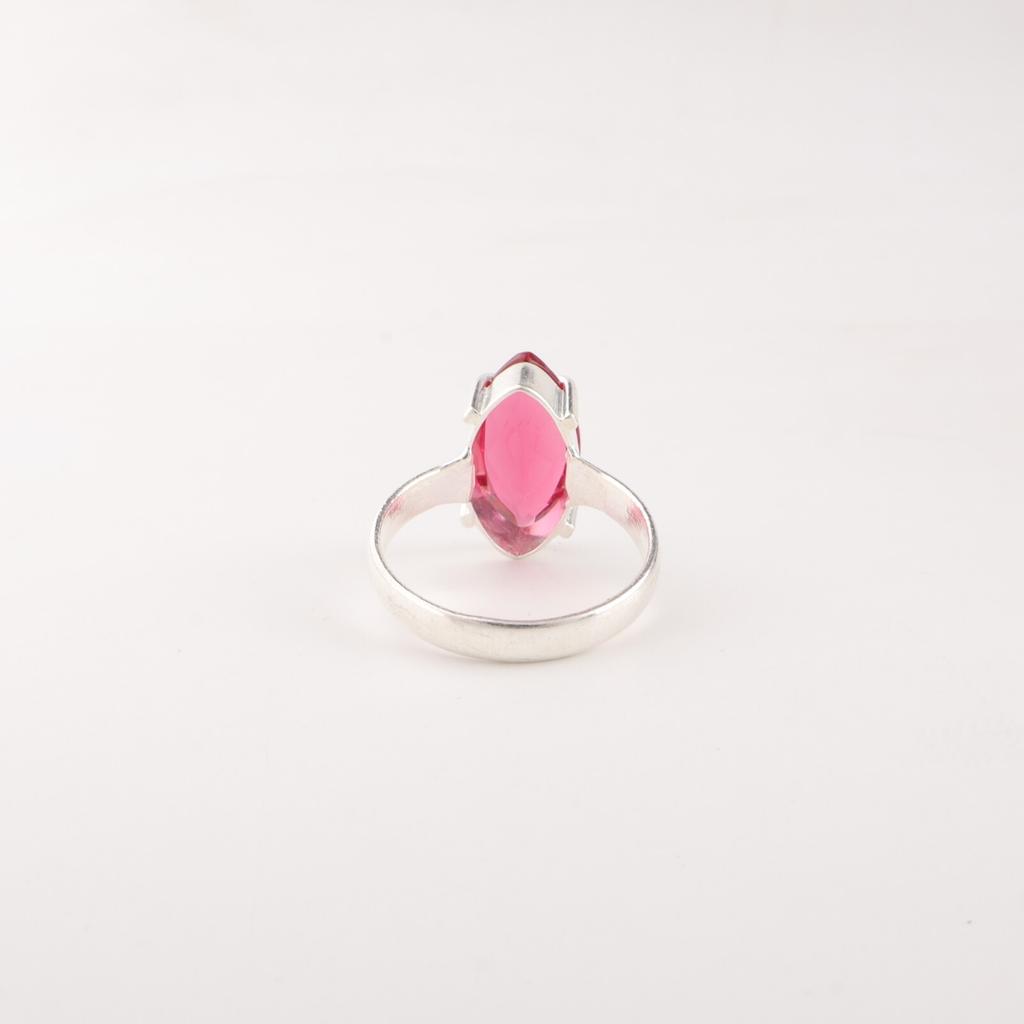 Pink Tourmaline Gemstone 925 Stamped Silver Handmade Jewelry Women Ring For Gift RR-65-1