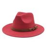Замшевая шляпа Jazz Hat Western Cowboy Hat Men's British Gentleman's Top Hat Big Brim Outdoor Sun Hat