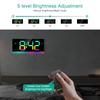 Цифровые настенные часы ORIA с 12-дюймовым большим дисплеем RGB, цветной будильник с дистанционным управлением для гостиной, спортзала
