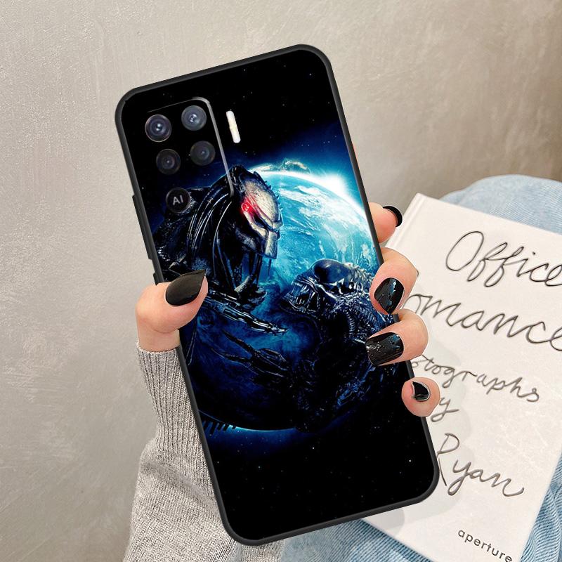 Чехол Alien Vs Predator для Oppo A54 A74 A94 A17 A57 A77 A76 A16 A96 A18 A60 A80 A40 A38 A58 A78 A98 A15 A5 Pro