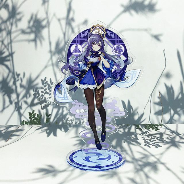 Genshin Anime Cartoon Acrylic Material Figure Puppet Doll Plate Desk Decor Standing Sign Game CollectionKids Collect Toys