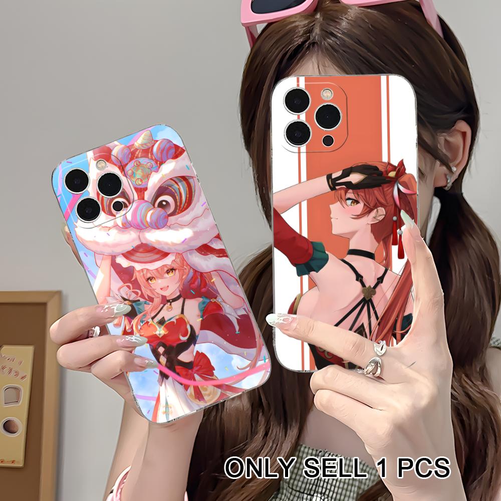Прозрачный чехол HSR Guinaifen из ТПУ для iPhone 17 16 15 14 13 12 11 X XR XS Air Pro Max Plus Mini Цветная крышка