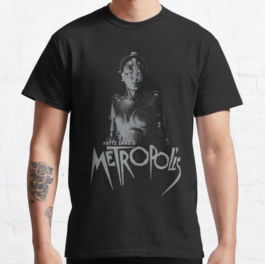 Metropolis Fritz Lang 1926 German Expressionist Science Fiction Vintage Movie clothing Novelty T-Shirt Plus Size Clothes