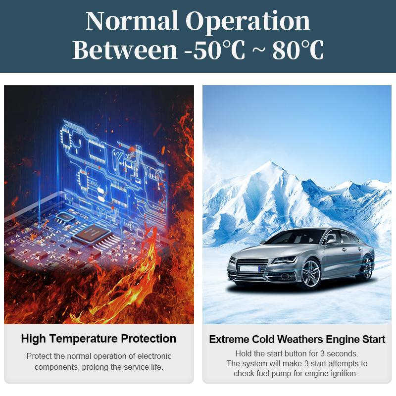 Автомобильная сигнализация с дистанционным управлением PKE, вход без ключа, запуск двигателя, сигнализация, кнопка дистанционного стартера, стоп, авто 12 В