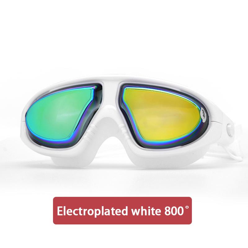 Мужские и женские оптические очки для плавания, взрослые, противотуманные, с защитой от ультрафиолета, водонепроницаемые силиконовые очки для плавания при близорукости от -1,5 до -8