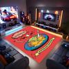1pc Sanrio4 Print Area Rug - Soft, Washable Non-Slip Indoor Mat for Office Chairs, Living Room, Home Office Decorative Rug