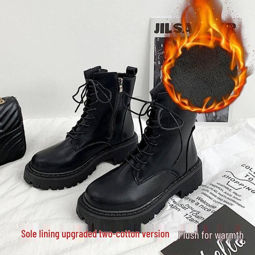 2025 Women's Trendy British Winter Cotton Short Boots