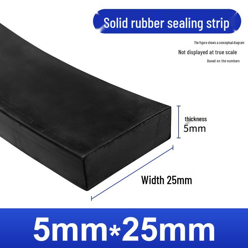 Nitrile Rubber Strip: Oil & Pressure-Resistant Shock Absorbing Glass Pad for Sealing & Joint Support