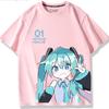 Second Dimension Anime Hatsune Miku Fashion Trend New Cotton Top Short Sleeve T-shirt Unisex