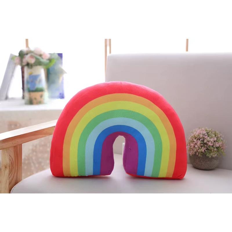 Rainbow Plush Pillow Baby Toys Super Soft Decorative Stuffed Cushion Cartoon Decorate Room Decor Christmas Gifts Friends Gifts