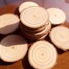 7/9/10/12cm Natural Pine Round Unfinished Wood Slices Circles With Tree Bark Log Discs DIY Crafts Wedding Party Painting Coaster