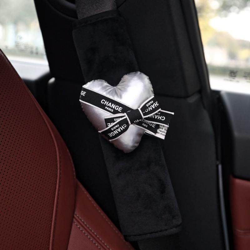 Original Car Seat Belt Shoulder Protective Cover Graceful High-Grade Safety Belt Protective Cover Anti-Tightening Neck Car Decoration