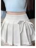 Pure Desire Pleated Lace-Trim A-line Mini Skirt - Women's Autumn Niche Style