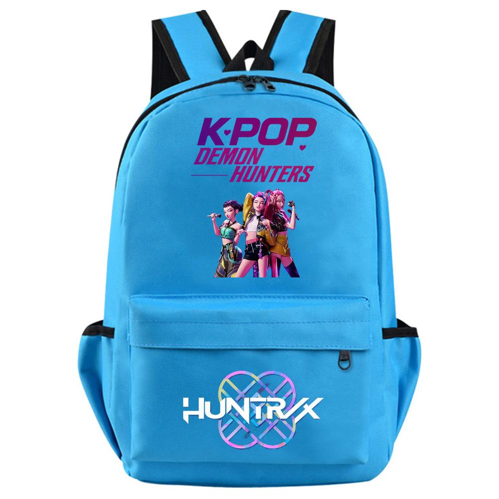 Anime Kpop Demon Hunters Printed Backpack for Teenager Student Girl Boy Bookbag Schoolbag Women Large Capacity Travel Bag Kid Gift Rucksak