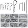 Cotter Pin Set, R-Pins, Cotter Pins, Clips, Stainless Steel Cotter Pin Assortment Kit, Silver Tone, Hairpins, Snap Pins, Hitch Pins, Cotter Pins, Stai