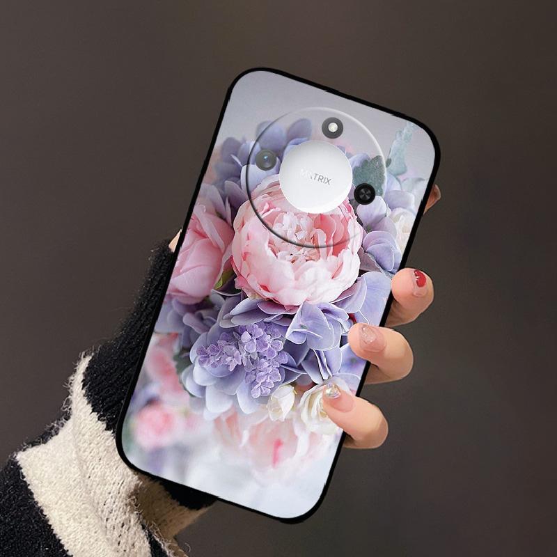 Luxury Cartoon Case For Honor X60 Soft TPU Silicone Phone Back Cover For Huawei Honor X60 BRC-AN00 Shockproof Bumper Phone Bags