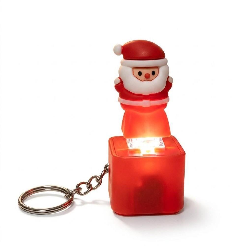 Rechargeable Christmas Fidget Button Keychain Santa Claus Clicky Animal Keycap Xmas Gifts