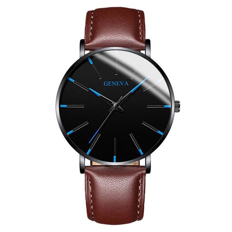 Stylish Men's Quartz Watch with Mesh Band Fashionable Business Dress Watch
