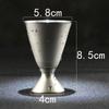 Bartending Jigger Measuring Cup 2oz with Measurements Stainless Steel Bartender