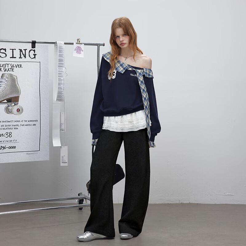 unifree Loose Fit Straight Leg Casual Pants