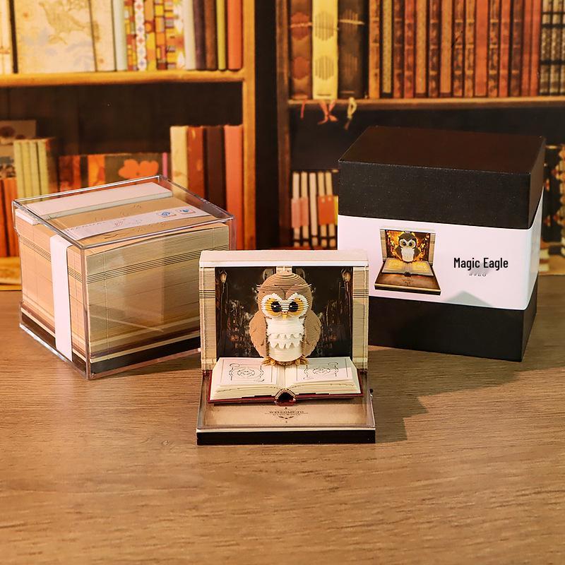 Harry Potter Magic Eagle 3D Paper Sculpture Sticky Notes Ornament