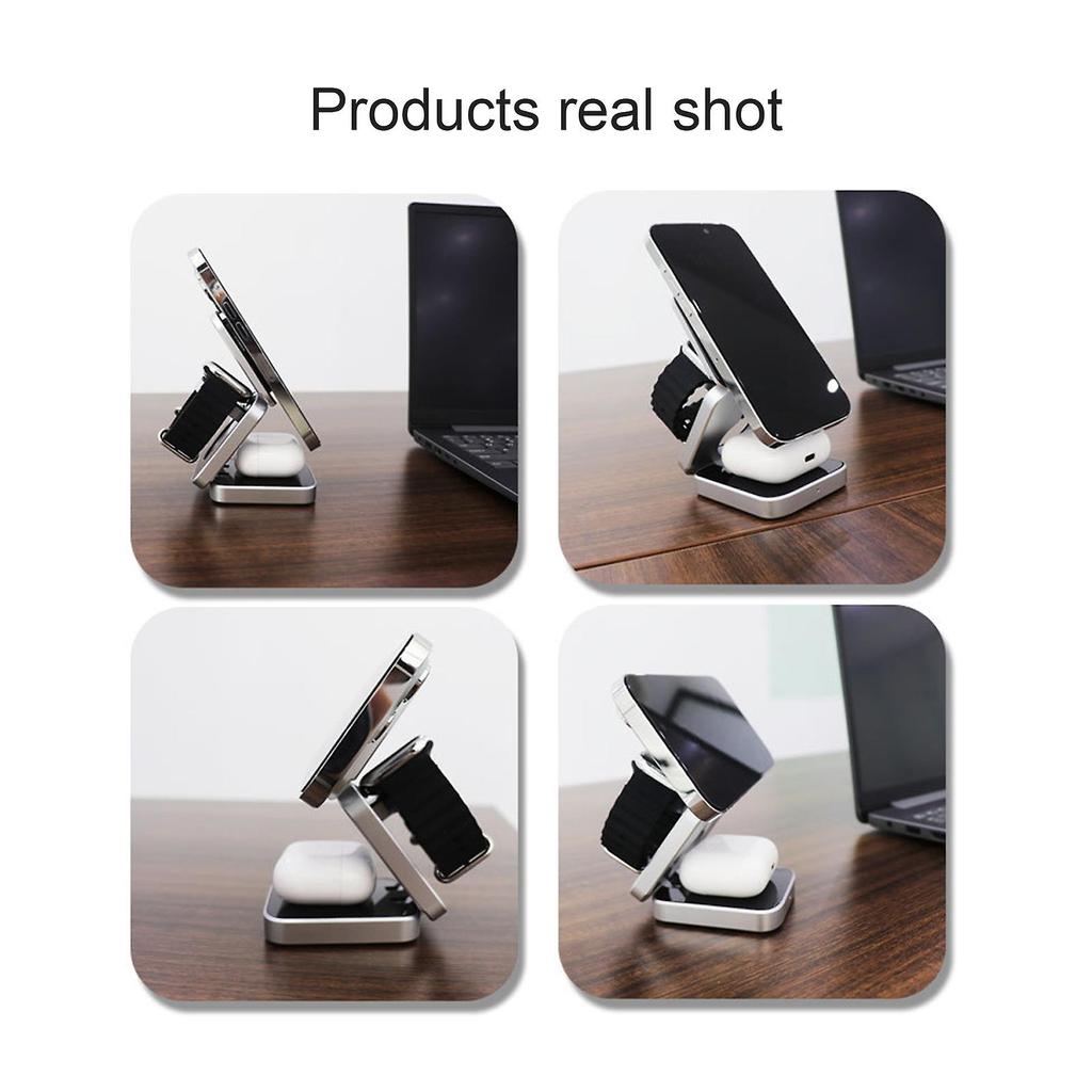 Беспроводное зарядное устройство Clean Desk, Беспроводное зарядное устройство, Беспроводная зарядная станция 3-в-1