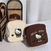 Сумка для макияжа Sanrio с рисунком Hello Kitty, вышивка каштанами, модная многофункциональная сумка для хранения, незаменимая вещь для путешествий