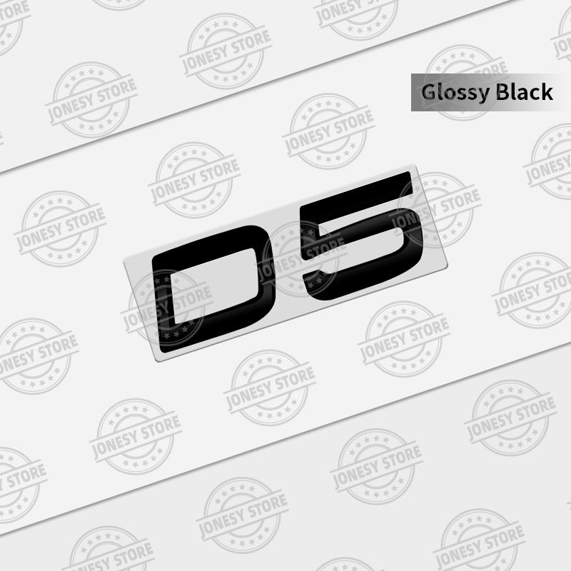 Auto Metal D8 D7 D6 D5 D4 D3 D2 Logo 3D Badge Lettering Decals Trunk Sticker For Volvo XC60 XC40 XC90 S40 S60 V40 V50 C70 T6 AWD