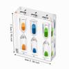 Portable 1/2/3/4/5 Minutes Hourglass 3 in 1 Sand Timer Clock Acrylic Hourglass Timer  School Use