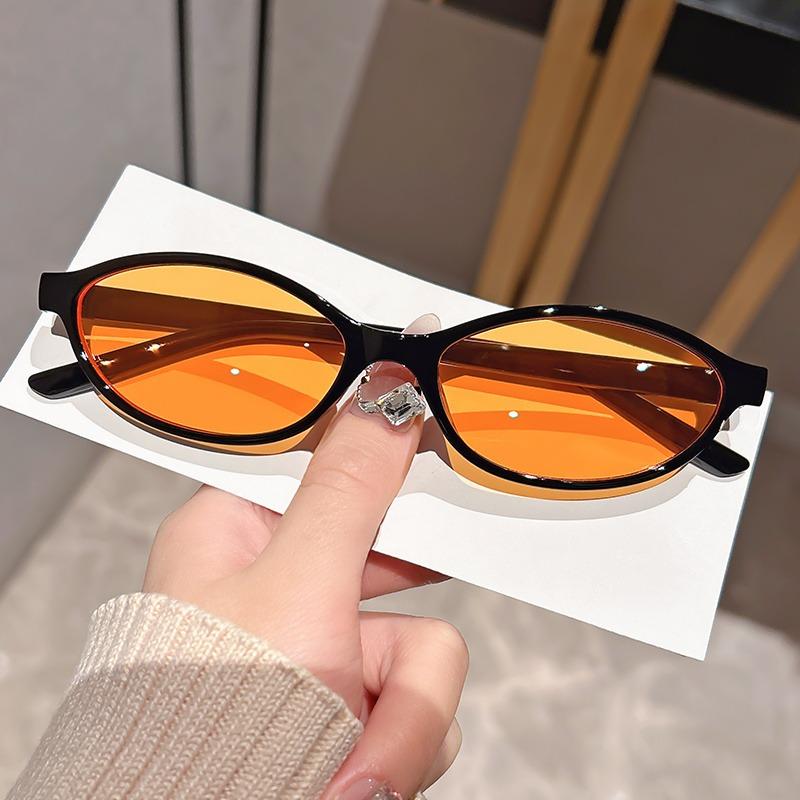 Женские овальные очки в стиле ретро, модный аксессуар для уличной фотографии, для пеших прогулок и повседневной одежды