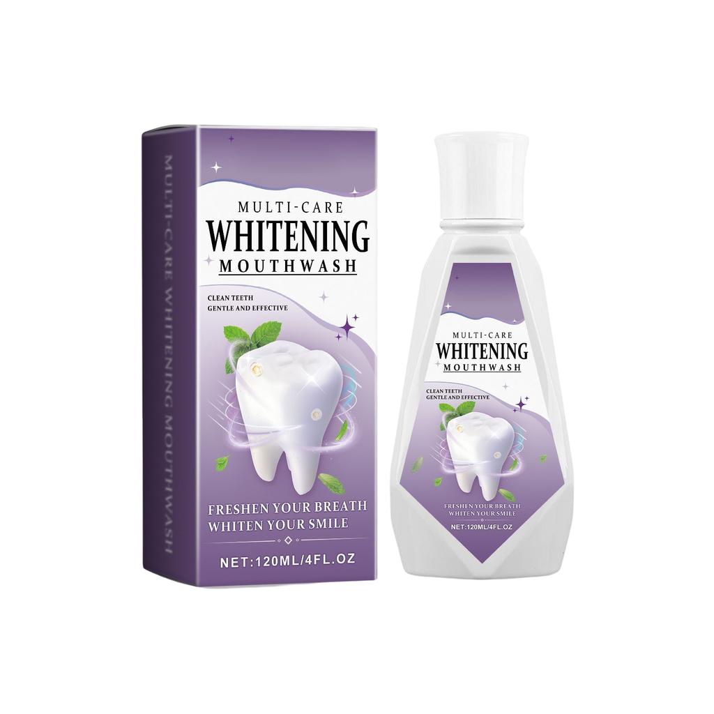 Multi-Care Whitening Mouthwash,Teeth Whitening Mouthwash,Oral Care Mouthwash, It Can Deeply Clean The Stubborn Plaque On The Surface Of Teeth(120ml)